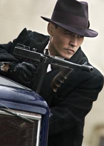Johnny Depp as John Dillinger in the film Public Enemies