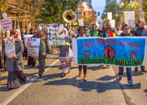 Seattle Tenants Union marches against a plan to drastically hike rent for low-income tenants